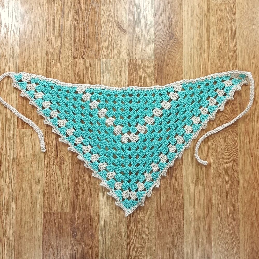 Hand-made Crochet Kerchief/Bandana